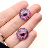 Red Viking Wolf Celtic Glass Fenrir Eyes