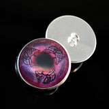 Red Viking Wolf Celtic Fenrir Sew on Glass Eyes
