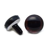 Rich Deep Reddish Brown Human Plastic Safety Eyes