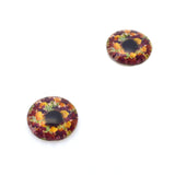 Richly Colored Autumn Leaves Glass Eyes