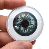 Sage Green and Blue Human Glass Eyes with White Scleras