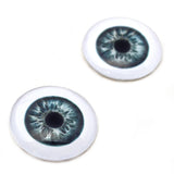 Sage Green and Blue Human Glass Eyes with White Scleras