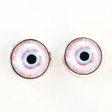 Sew On Buttons Bloodshot Zombie Glass Eyes