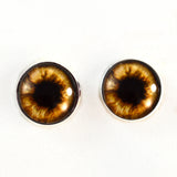 Sew On Buttons Brown Teddy Bear Glass Eyes