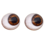 High Domed Side Glance Brown Human Glass Eyes