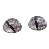High Domed Silver Dragon Glass Eyes