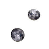 Silver Moon Glass Cabochons