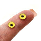 Lemon Slice Yellow Glass Eyes