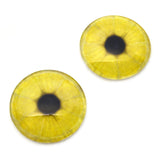 Lemon Slice Yellow Glass Eyes