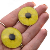 Lemon Slice Yellow Glass Eyes