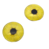 Lemon Slice Yellow Glass Eyes