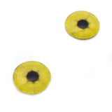 Lemon Slice Yellow Glass Eyes