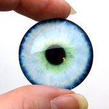 Soft Blue and Green Human Glass Eyes