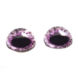 High Domed Sparkling Pink Human Glass Eyes
