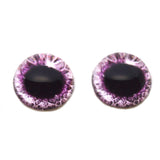 High Domed Sparkling Pink Human Glass Eyes