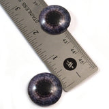 Spiderweb Dark Purple Halloween Decor Glass Eyes