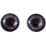 Spiderweb Dark Purple Halloween Decor Glass Eyes