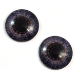 Spiderweb Dark Purple Halloween Decor Glass Eyes
