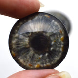 Spotted Gray Realistic Human Glass Eyes