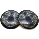Spotted Gray Realistic Human Glass Eyes