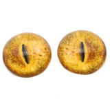 High Domed Realistic Tan Cat Glass Eyes