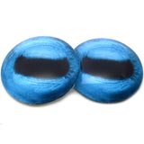 Teal Blue Goat Glass Eyes