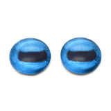 Teal Blue Goat Glass Eyes
