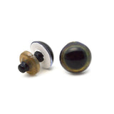 Tan and Green Tiger Plastic Safety Eyes