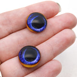 Blue Toucan Bird Glass Eyes
