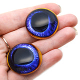 Blue Toucan Bird Glass Eyes