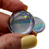 High Domed Iridescent Walleye Fish Glass Eyes