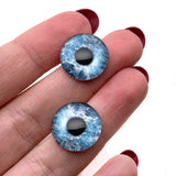 Blue Ocean Water Glass Eyes
