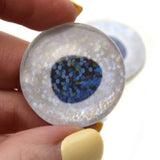 Mother of Pearl Iridescent Fish Glass Eyes
