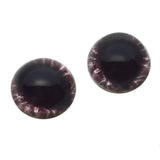 High Domed Wide Red Dragon Glass Eyes