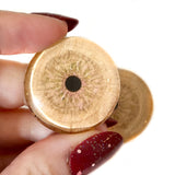 Natural Wood Grain Glass Eyes
