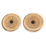 Natural Wood Grain Glass Eyes