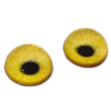 High Domed Yellow Flamingo Bird Glass Eyes
