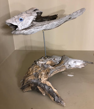 Driftwood Creations Brought to Life with Various Glass Eyes