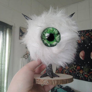 Little Buddy Sculpture with Green Glass Eye