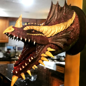 Amazing Paper Mache Dragon Trophy Sculptures