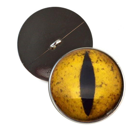 Golden Yellow Dinosaur sew on glass eyes