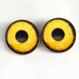 Golden eagle inspired glass sew on eyes