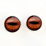 Amber Steer Inspired Sew-On Button Glass Eyes