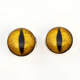 Golden Yellow Dinosaur sew on glass eyes