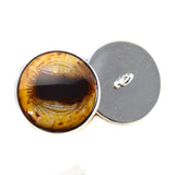 Golden goat inspired sew on glass eyes
