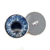 Gray Blue Human inspired sew on glass eyes