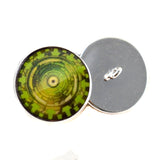 Green cogs cyberpunk sew on glass eyes