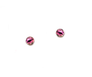 Tiny 4mm Pink Lizard Glass Eyes