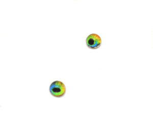Tiny 4mm Rainbow Lizard Glass Eyes