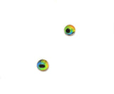 Tiny 4mm Rainbow Lizard Glass Eyes